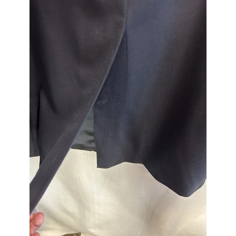 Ralph Lauren Chaps Blazer Mens 44L Blue Wool Gold Button Sport Coat Made Canada
